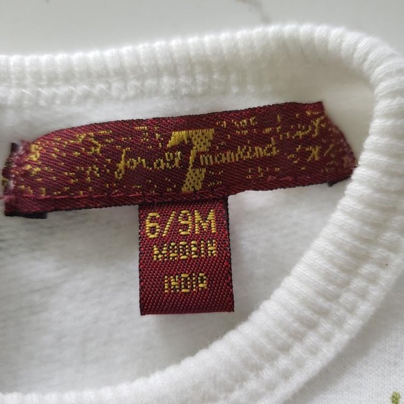 7 For All Mankind Infant Girls Set 6/9 Months Brand New Unworn - Picture 3 of 3